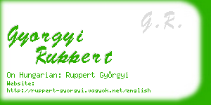gyorgyi ruppert business card